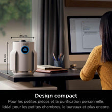 Load image into Gallery viewer, Shark NeverChange jusqu'à 5 ans Purificateur d'air MAX intérieur, Couvre 130m², Filtre HEPA 5 ans, Capture 99,97% allergènes, Mode automatique, Silencieux, LED, Blanc HP300EU
