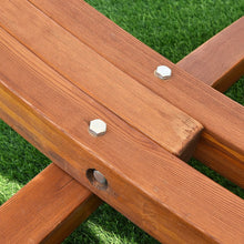Load image into Gallery viewer, Hamac 1 Place 200x100cm avec Support en Bois de Mélèze Russe Capacité 120kg en Polyester Métal 313x115x120cm Naturel -