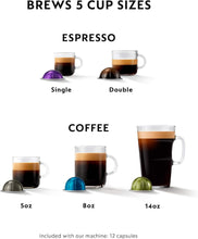Load image into Gallery viewer, Nespresso Vertuo Plus Coffee and Espresso Maker By De'Longhi, Ink Black