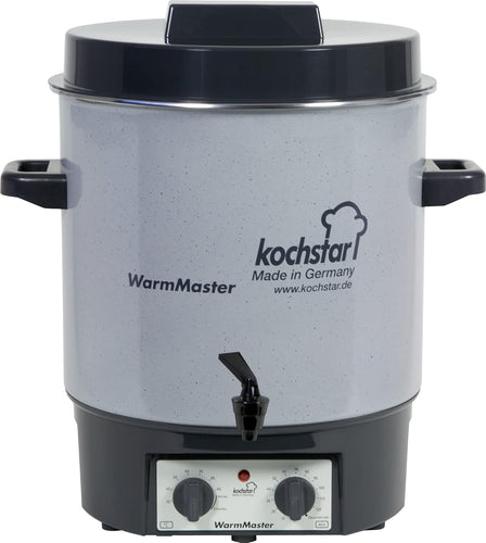 Kochstar K99104035 Electric Sterilizer with Thermostat and Tap 27 Litres 50 x 46.5 x 37 cm Grey
