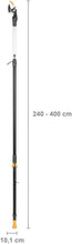 Load image into Gallery viewer, Fiskars Coupe-Branches Multifonctions Télescopique, pour Bois vert et Rameaux, Revêtement antiadhésif, Lame en acier/manche en aluminium, longueur 2,4 - 4 m, noir/orange, UPX86, 1023624