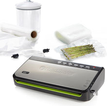 Load image into Gallery viewer, FoodSaver FFS005X Machine sous Vide avec Compartiment de Rangement pour Rouleau et Cutter, Fonction Pulse pour Aliments Fragiles, Inclus Accessoires et Sacs de Mise sous Vide Assortis