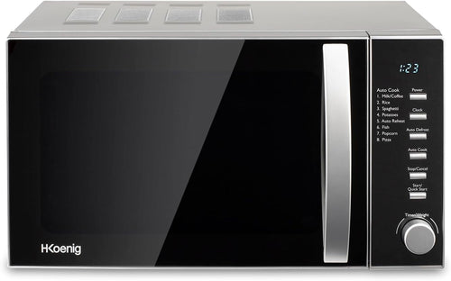 H.Koenig Compact Design Microwave 20L VIO4, Powerful 700W, Turntable 24.5 cm, Multifunction 5 Heating Levels and Defrost Function, Timer up to 30 min, Fast, Worktop