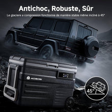 Load image into Gallery viewer, AAOBOSI 45L Glacière à Compresseur, Glaciere Électrique -20℃ à 20℃, Frigo Camion APP&amp;Bouton Contrôle, 12/24V DC et 100-240V AC Glaciere Camping Pour Voiture, Camion, Bateau et Prise De Courant