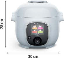 Load image into Gallery viewer, Moulinex, Cookeo Multicuiseur intelligent 6L, 150 recettes intégrées, Cuisson sans surveillance, Ecran intuitif, Guide de cuisson, Application MyMoulinex, 1600W, Blanc, 15 ans réparabilité