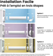 Load image into Gallery viewer, COMFEE' Climatiseur Mobile 9000 BTU/h 2,6kW, 3-EN-1 Refroidisseur Déshumidificateur Ventilateur, Fonction Follow me, Minuterie, Mode nuit, Pour salon et maison de 33㎡/88m³, MPPH-09CRN7, R290
