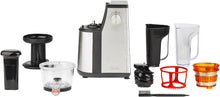 Load image into Gallery viewer, H.Koenig GSX12 Vertical Juice Extractor Stainless Steel Black, Fruit and Vegetable Juice, BPA Free, 82 mm Wide Mouth, Soft Pressure, 1 Litre, 400 W