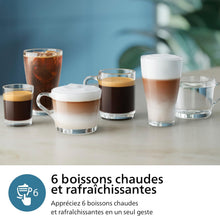 Load image into Gallery viewer, Philips Série 2200 Machine Expresso Automatique - 2 Boissons, Mousseur à Lait Classique, Écran Tactile, Broyeur Céramique, Aroma Seal, Noir Mat (EP2220/10)