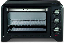 Load image into Gallery viewer, Moulinex Oven, 33 L, Rotating heat, Advanced convection, 6 cooking modes, Thermostat adjustable up to 240°C, Timer 120 min, Reversible grill, Silicone oven mitts, Optimo Black OX464811