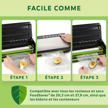 Load image into Gallery viewer, FoodSaver FFS005X Vacuum Sealer with Storage Compartment for Roll and Cutter, Pulse Function for Fragile Food, Includes Matching Accessories and Vacuum Bags