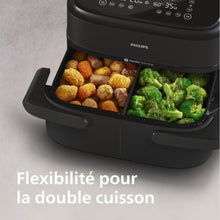 Load image into Gallery viewer, Philips Air Fryer 3000 Series Double Basket - Healthy, Fast and Versatile Cooking, 9 Litre Capacity, Touch Screen, Two Drawer Design (NA350/00)