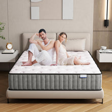 Load image into Gallery viewer, Matoresu Double Mattress 160 x 190 cm Memory Foam Height 25 cm Medium Rigid H3 Ergonomic 7 Zone Cold Foam Comfortable Breathable Fabric Cover