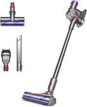 Load image into Gallery viewer, Dyson V8 Advanced™ Aspirateur Balai sans Fil – 130 AW, 40 Min d’autonomie, Brosse Motorbar Auto-démêlante, Accessoires combinés, Station Murale, Argent/Nickel