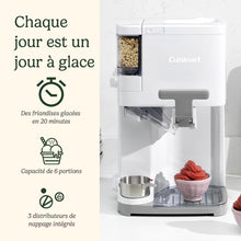 Load image into Gallery viewer, Cuisinart Sorbetière | machine à crème glacée, yaourt glacé, gelato, sorbet, sans produits laitiers | Distributeur de garniture | facile à utiliser | 1.42L fait 6 portions | Prêt en 20mins | ICE48U