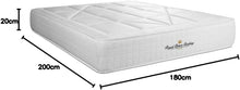 Load image into Gallery viewer, Royal Palace Bedding Windsor Pocket Spring Mattress + Memory Foam Maxi Thickness 140 x 190 cm | Thickness: 26 cm | Comfort: Balanced