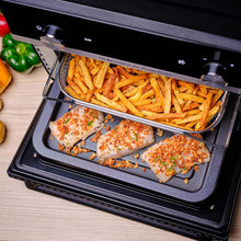 Load image into Gallery viewer, Moulinex Four électrique 39 L, 7 modes de cuisson, Chaleur tournante, Thermostat réglable jusqu’à 240° C, Tournebroche, Minuteur 120 min, Grille réversible, Optimo noir OX485810