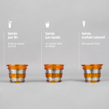 Load image into Gallery viewer, Extracteur de Jus de Fruits et Légumes vertical GSX24 H.Koenig Centrifugeuse Vitamin + sans BPA - 82 mm Large Bouche - 3 tamis pour jus fin ou épais et sorbet - Pression douce - 50 tours 400 W