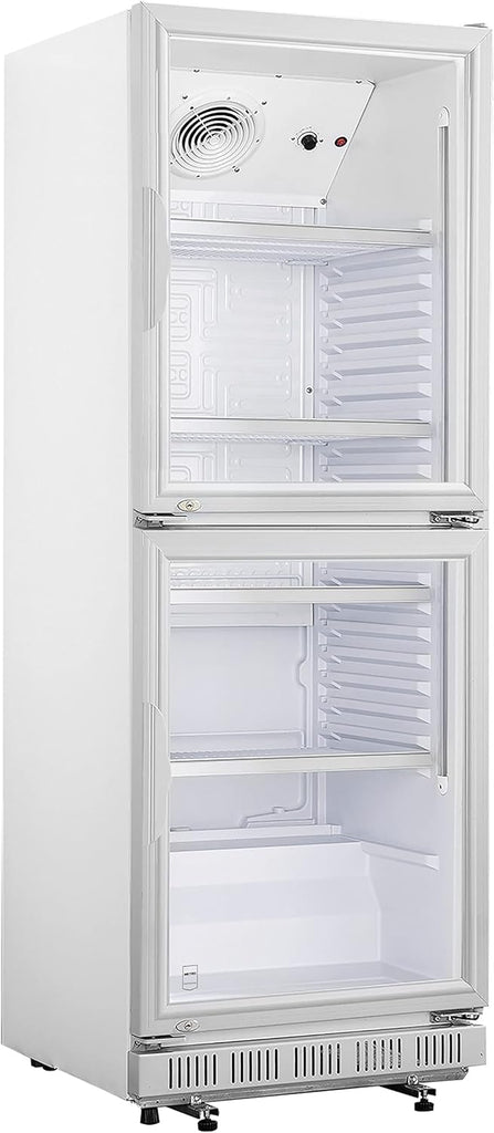 METRO Professional Réfrigérateur à Boissons GSC2360B, Acier/Verre, 62 x 63.6 x 175.3 cm, 347 L, avec Serrure, Noir
