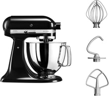Load image into Gallery viewer, KitchenAid Robot Pâtissier I Artisan I Robot cuisine multifonctions à tête inclinable I Avec 4 accessoires I Bol de 4,8L | Crème