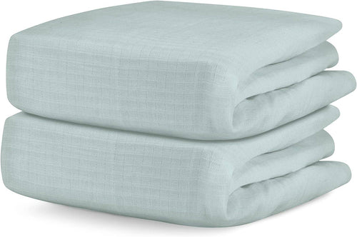 Newton Baby 2-Pack Organic Cotton Breathable Crib Sheets in Sage