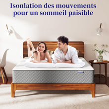 Load image into Gallery viewer, MOLPHIT Oeko-TEX Certified Mattress 90 x 190 cm, Thickness 25 cm, Independent Pocket Sprung Mattress, Adult and Children's Bed Mattress, Single Mattress, Perfect Support, Durable and Quiet