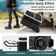 Load image into Gallery viewer, Glacière Électrique Portable Double Zone 40L Réfrigérateur de Voiture 12 V à Compresseur -20℃ ~ 2012/24V CC et 100-240V CA Noir -