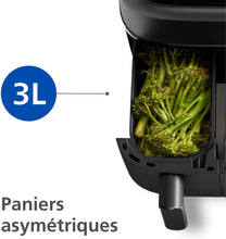 Load image into Gallery viewer, Philips Air Fryer 3000 Series Double Basket - Healthy, Fast and Versatile Cooking, 9 Litre Capacity, Touch Screen, Two Drawer Design (NA350/00)