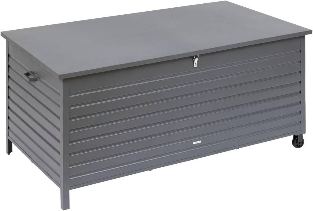 Hespéride - Coffre de rangement Menango graphite 195 x 96 x 108 cm en aluminum traité époxy