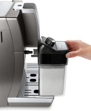 Load image into Gallery viewer, De'Longhi Dinamica LatteCrema Espresso Machine with Automatic Milk Frother for Latte, Cappuccino, Built-in Grinder, Silver, ECAM35075SI