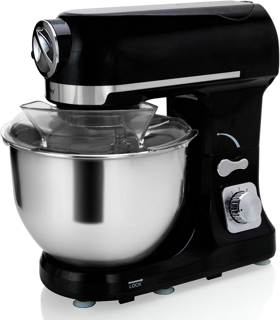 Robot Multifonctions 5l 1000w Noir Avec Hachoir Et Blender 1,5l En Verre - ROBIMIX NOIR