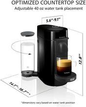 Load image into Gallery viewer, Nespresso Vertuo Plus Coffee and Espresso Maker By De'Longhi, Ink Black