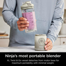 Load image into Gallery viewer, Ninja Blast Max, Portable Blender + Twist &amp; Go, Personal Smoothie, Blend, Ice Crush, 3 Programs, Cordless, 22 oz removable Vessel, Dishwasher Safe, Leakproof, Pink, BC251PK