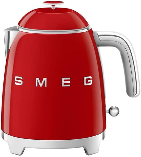 Smeg, KLF05WHEU Small Electric Kettle 0.8 L, Stainless Steel Filter, Automatic Safety Shutdown, Water Level Indicator, Non-slip Base and Integrated Cord Storage, Power 1400 W, White