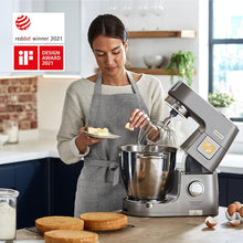 Load image into Gallery viewer, Kenwood Titanium Chef Patissier XL KWL90.034SI, Robot Patissier Balance Intégrée, Batteur K, Pétrin, Fouet, Batteur Souple, Deux Bols, Couvercle Anti-Projections, 1400W, Acier, Argent