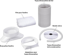 Load image into Gallery viewer, MEDION Smart Climatiseur Mobile P1002 (10000 BTU, 3-en-1, Refroidir, Déshumidification, Ventilation, jusqu'à 34m², kit de joint de fenêtre, mode sommeil, contrôle Wifi, Télécommande, Écran, MD 37733)