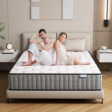 Load image into Gallery viewer, Matoresu Matelas 140x200 Hauteur 25cm, Matelas Hybride à Ressorts Ensachés Indépendant en Mousse à Mémoire de Forme, Tissu Doux pour La Peau&amp;Soutien Confortable, Matelas 2 Personnes Moyenne Ferme