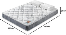 Load image into Gallery viewer, November- Matelas Eliha 120x190cm- Technologie Hybrid: Ressorts ensachés + Mousse HDensité-Épaisseur 20cm- Soutien Tonique &amp; indépendance de Couchage- Label SANITIZED(Anti bactérien/acarien)