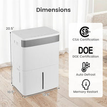 Load image into Gallery viewer, 5500 Sq.Ft 96 Pint Dehumidifier for Basement, Portable Home Dehumidifier with Drain Hose, Auto Defrost, 24H Timer &amp; Sleep Mode for Bathroom Bedroom
