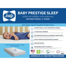 Load image into Gallery viewer, Baby Prestige Sleep Ultra-Premium 2-Stage Antibacterial. 204 Coil. Crib &amp; Toddler Mattress